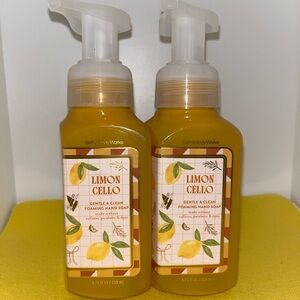 2 New LIMON CELLO BATH & BODY WORKS GENTLE FOAMING FOAMING HAND SOAP